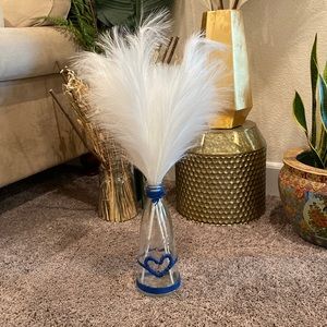 Artificial white pampas’s grass set of 3
